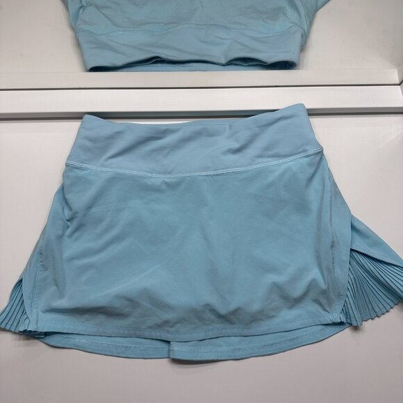 Lululemon Play Off The Pleats Skirt *13" Blue Glow Size 2 - Picture 3 of 5